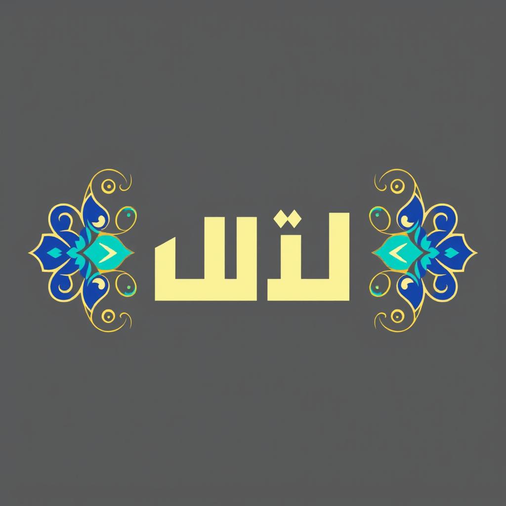 A unique, artistic 2D logo featuring the Persian word 'بانگ' (transliteration: 'Bang') in a geometric Kufi calligraphy style