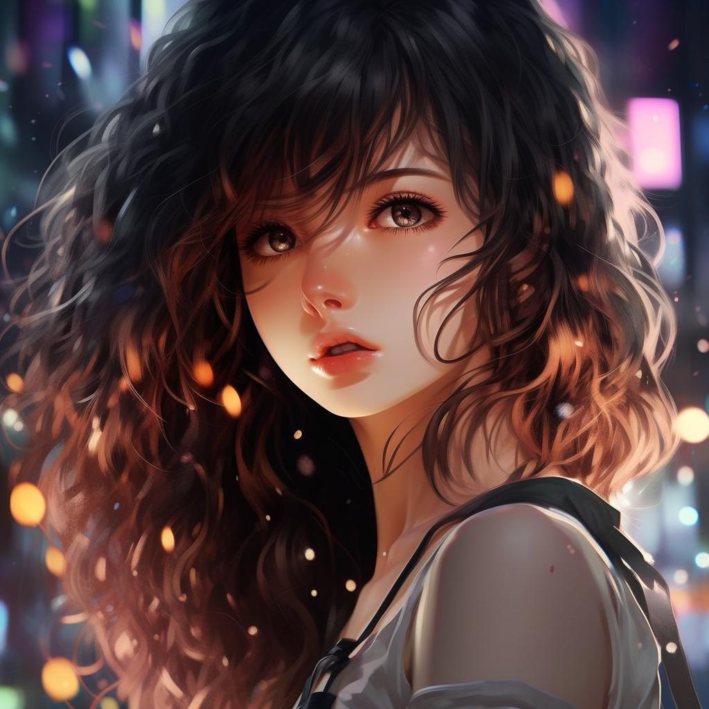 Update the image to portray a beautiful, intrinsically detailed anime woman. Maintain the ultra-detailed, 32k resolution in the style of Makoto Shinkai with a beautiful color scheme ranging from dark tones to light specks, and a stunning bokeh effect.