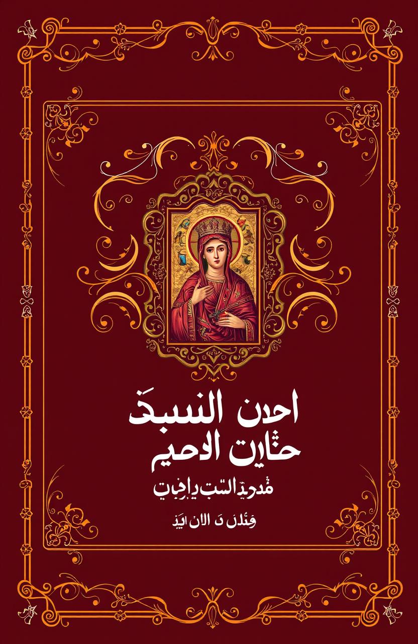 A beautifully designed book cover for a collection of poetry titled 'درر شعرية ارثوذكسية' (Orthodox Poetry Gems)