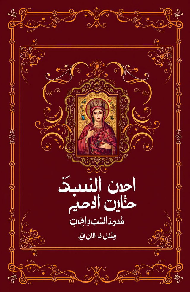A beautifully designed book cover for a collection of poetry titled 'درر شعرية ارثوذكسية' (Orthodox Poetry Gems)