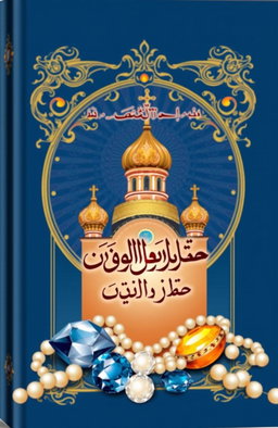 A beautifully designed book cover titled 'درر شعرية ارثوذكسية' featuring intricate Orthodox Christian iconography