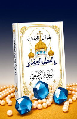 A beautifully designed book cover titled 'درر شعرية ارثوذكسية' featuring intricate Orthodox Christian iconography