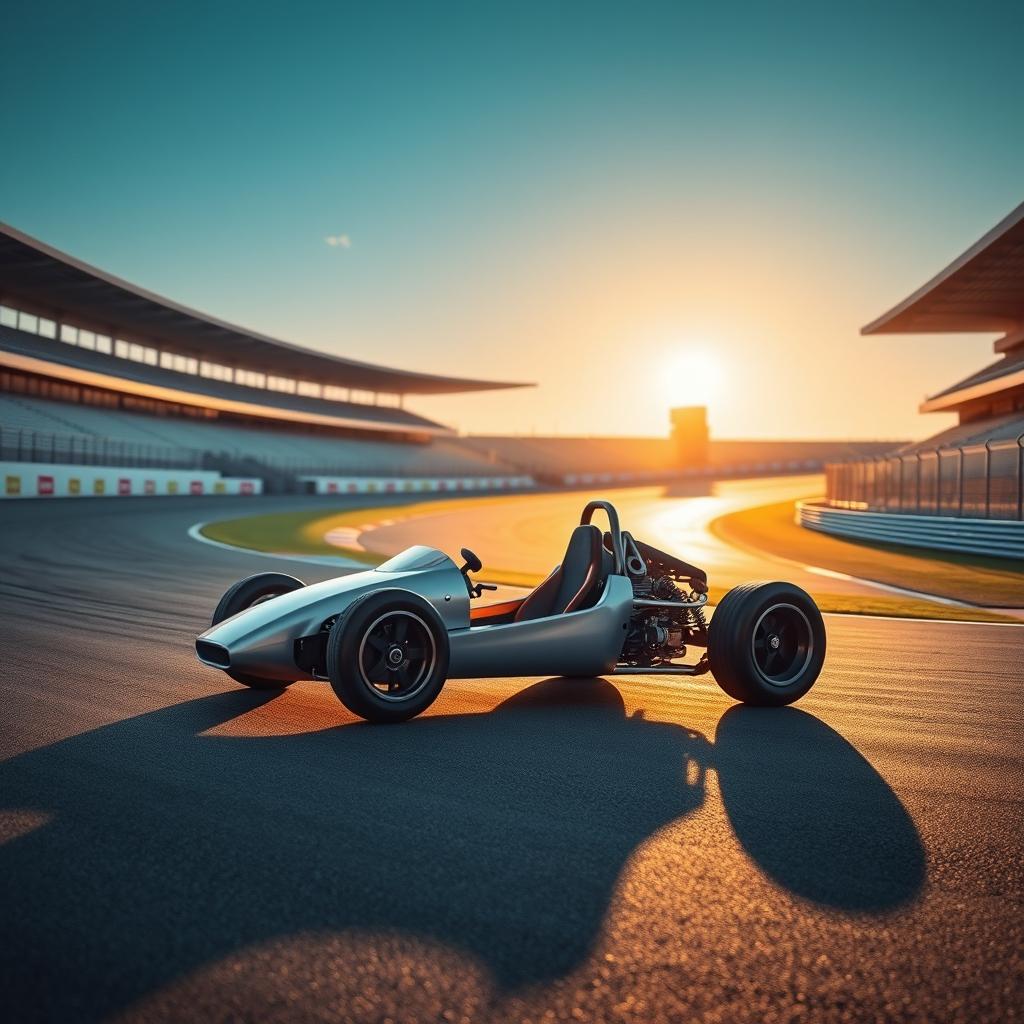 Rev Up for Dawn: Photorealistic Racing Car