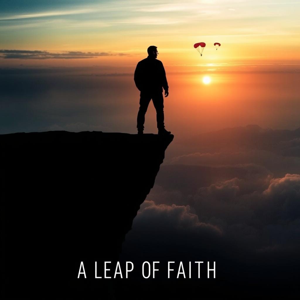 A dramatic movie poster for 'A LEAP OF FAITH'