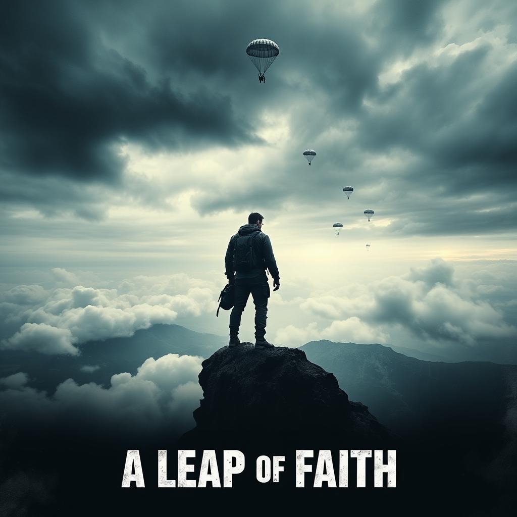 A gripping movie poster for 'A LEAP OF FAITH'