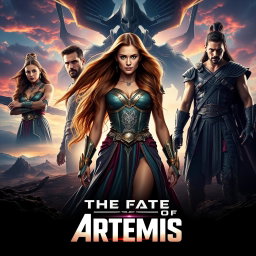 A movie poster for 'THE FATE OF ARTEMIS'