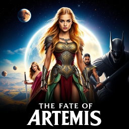 A movie poster for 'THE FATE OF ARTEMIS'