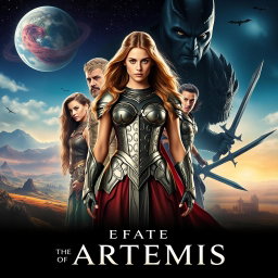 A movie poster for 'THE FATE OF ARTEMIS'