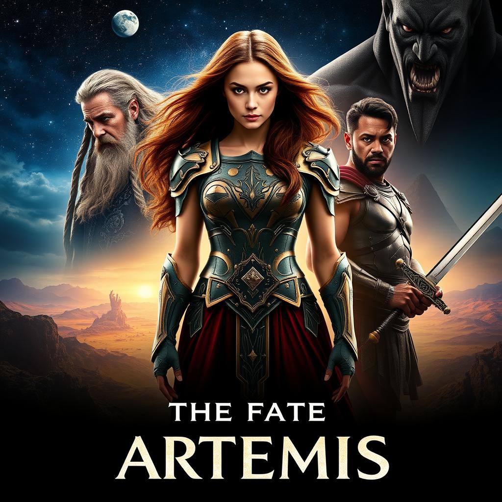 A movie poster for 'THE FATE OF ARTEMIS'