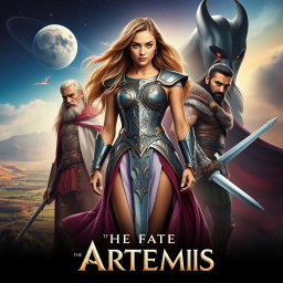 A movie poster for 'THE FATE OF ARTEMIS'