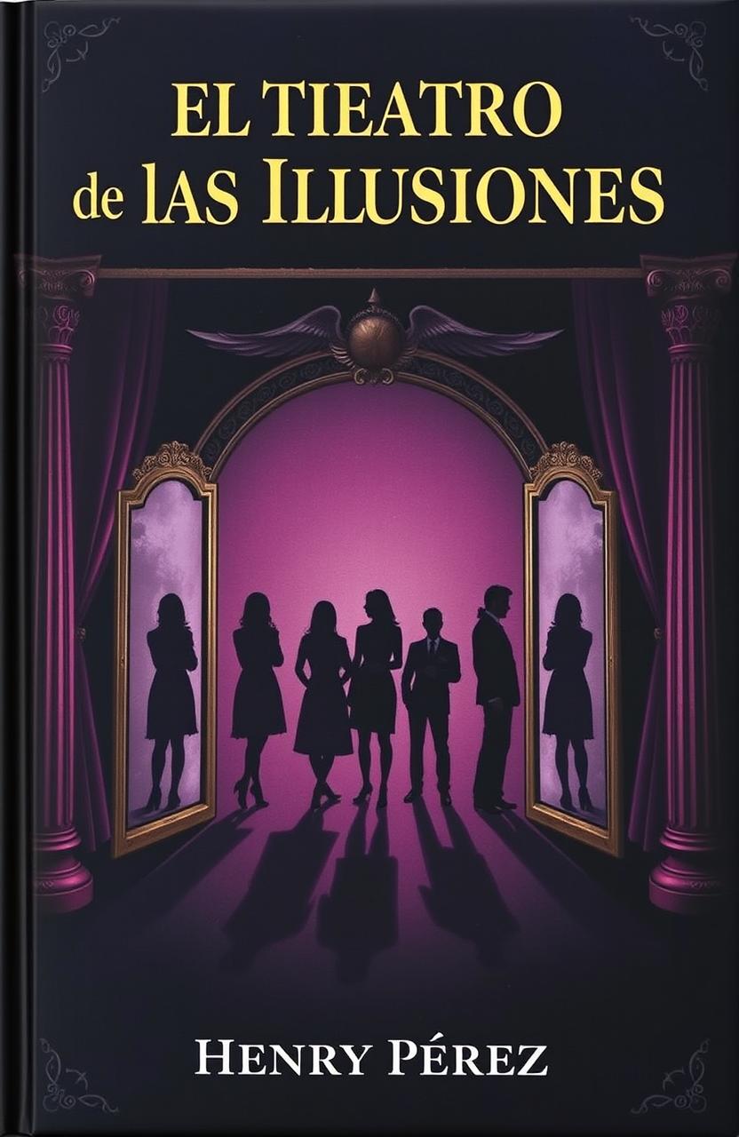 A book cover for 'El Teatro de las Ilusiones', evoking an air of mystery and magic