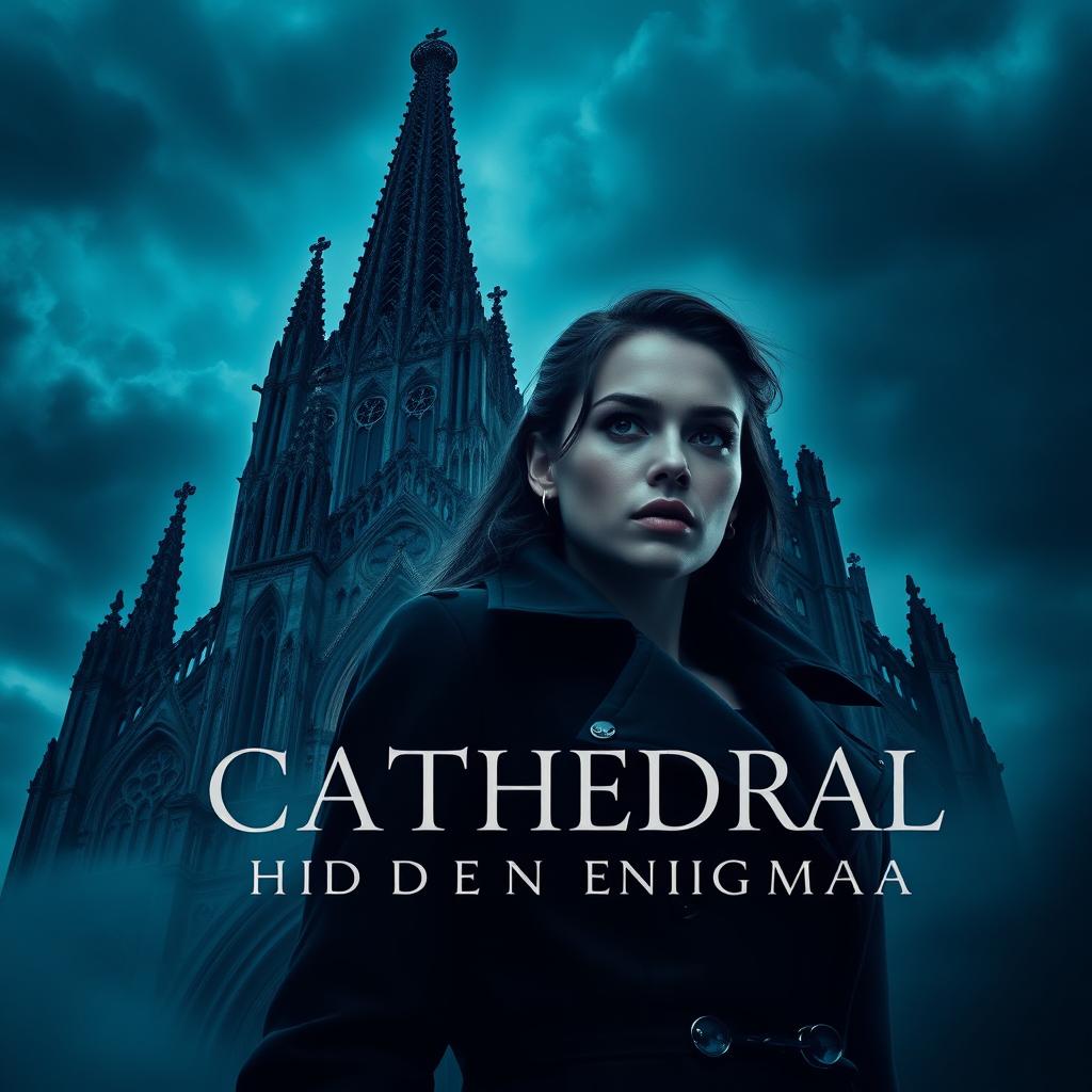 A captivating movie poster for 'CATHEDRAL HIDDEN ENIGMA'