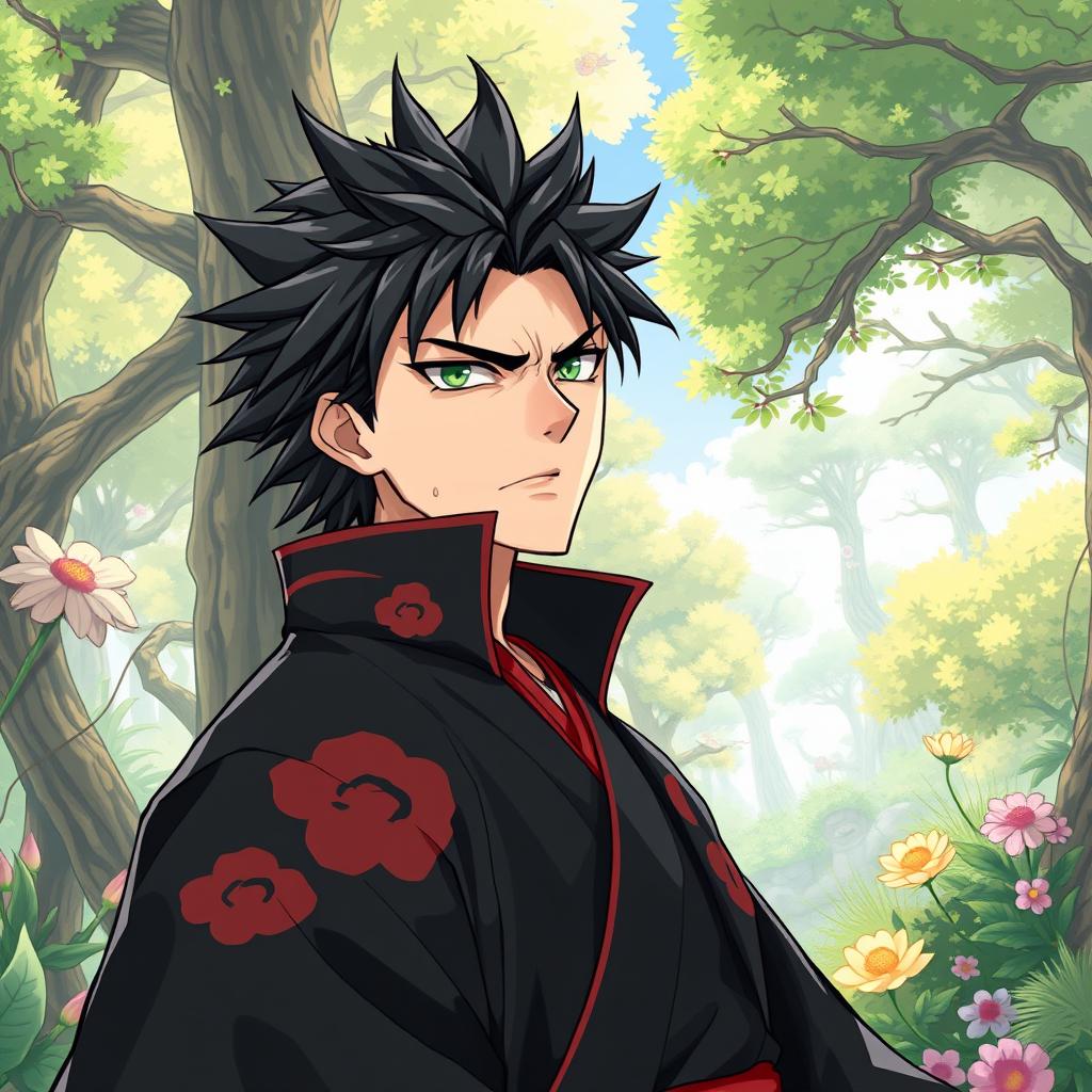 A cover illustration for a light novel inspired by Gintama, featuring a tall adult male character with light skin and spiky shaggy black hair