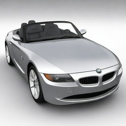 This is a high-quality digital rendering of a 2004 BMW Z4, a sleek and modern sports car