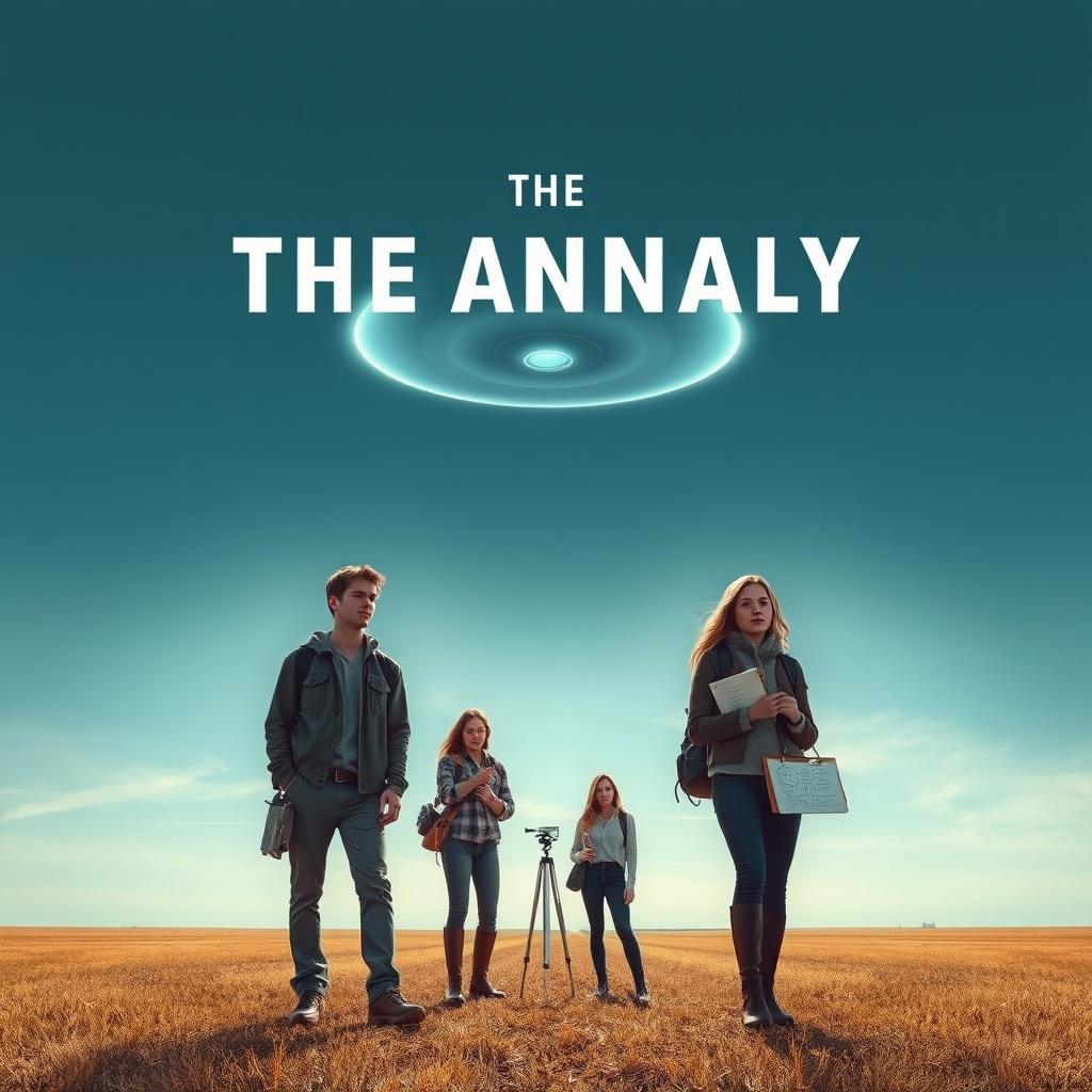 A captivating movie poster for the film titled 'THE ANOMALY'