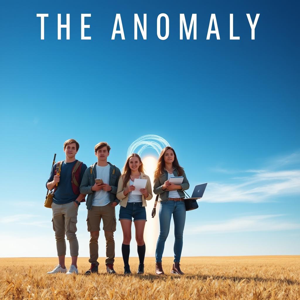 An eye-catching movie poster for the film titled 'THE ANOMALY'