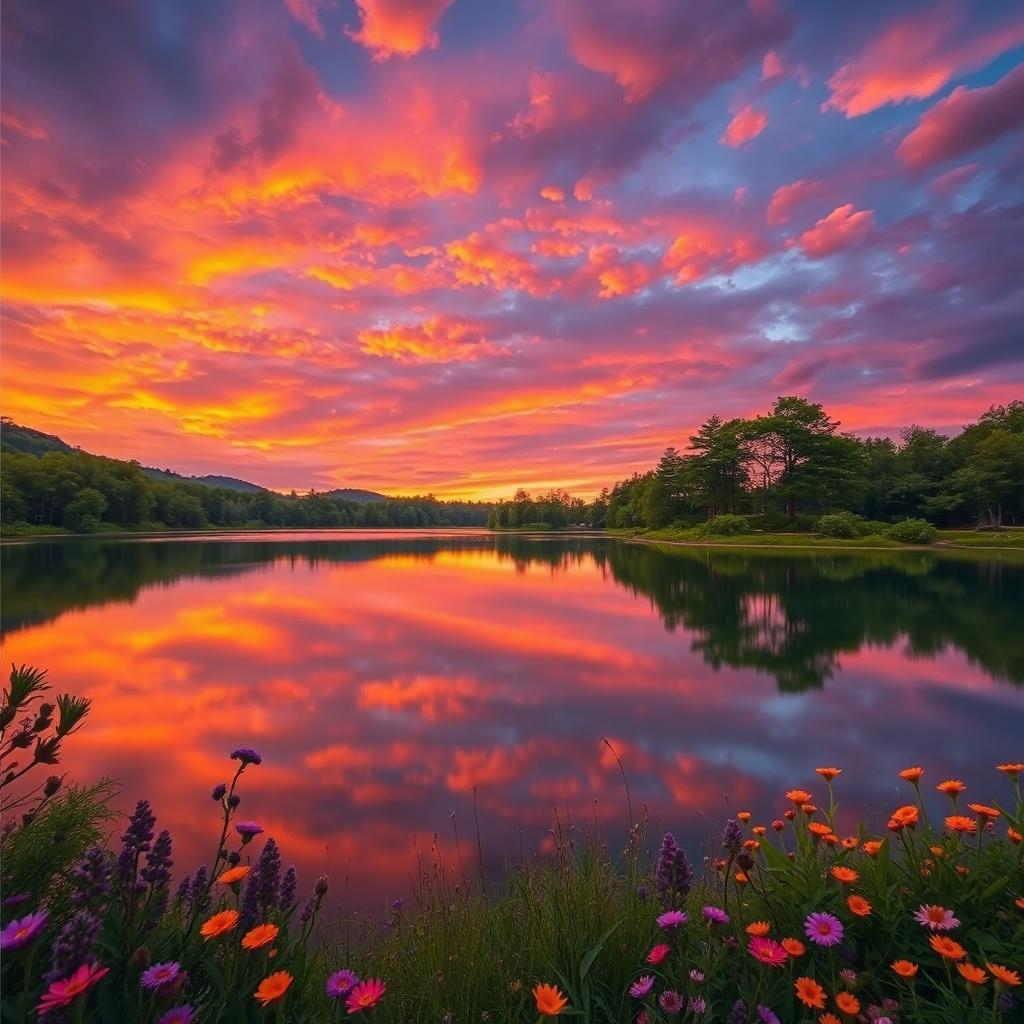 A stunning digital artwork showcasing an ideal example of a Lightroom effect, featuring vibrant colors, enhanced contrast, and beautifully illuminated subjects