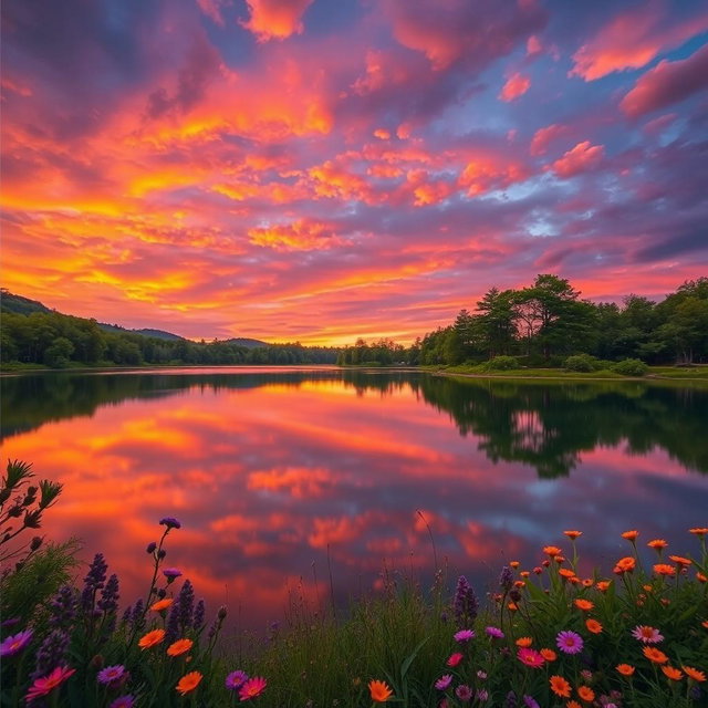 A stunning digital artwork showcasing an ideal example of a Lightroom effect, featuring vibrant colors, enhanced contrast, and beautifully illuminated subjects