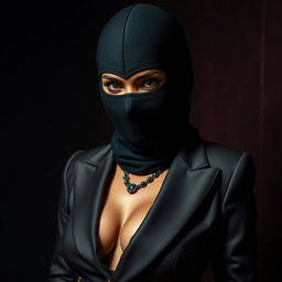 An alluring depiction of a sexy Indian girl dressed in a captivating mistress outfit, designed to exude confidence and allure