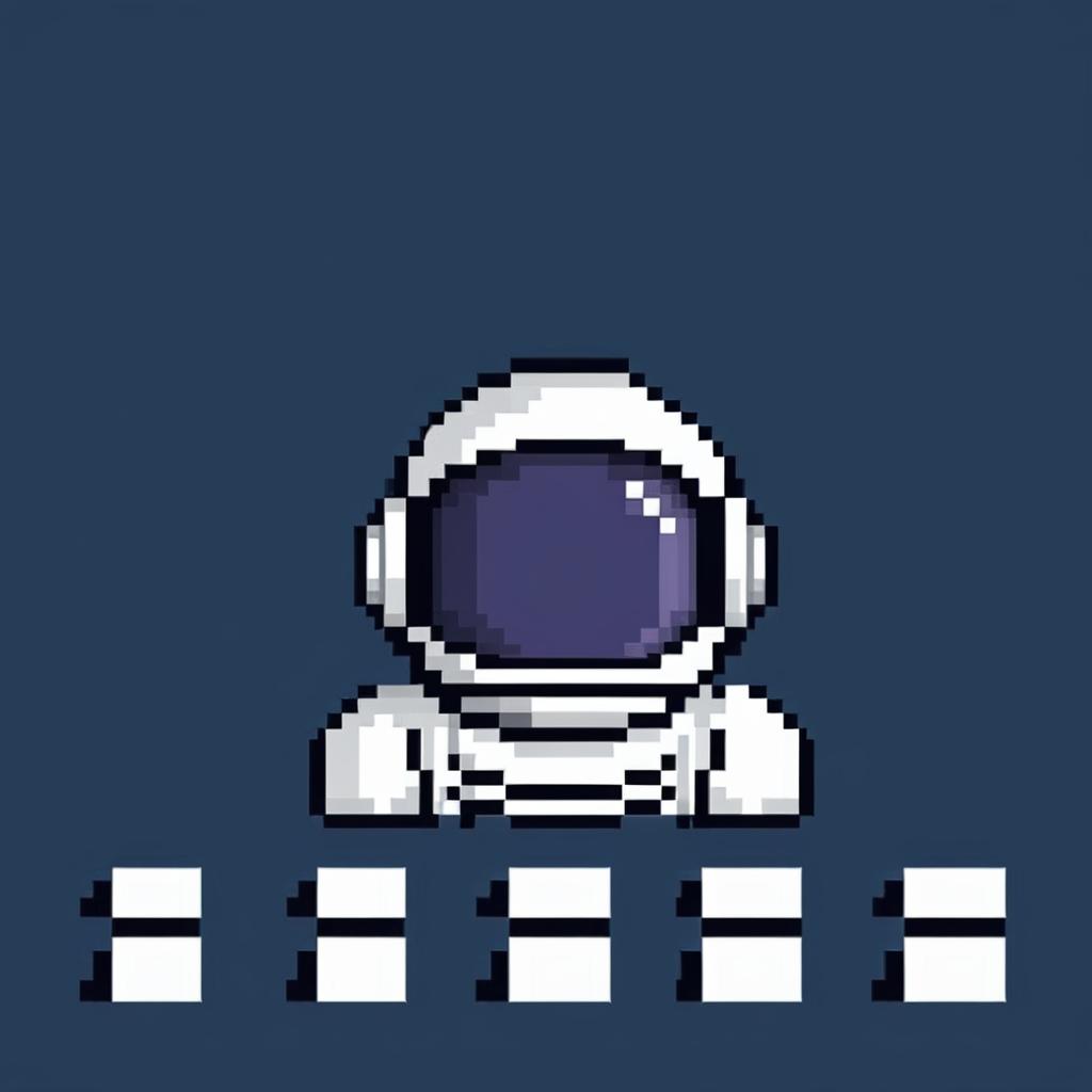 Explore the Infinite: Modern Astronaut Icon