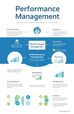 An infographic that illustrates the concept of performance management in organizations
