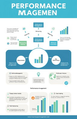 An infographic that illustrates the concept of performance management in organizations