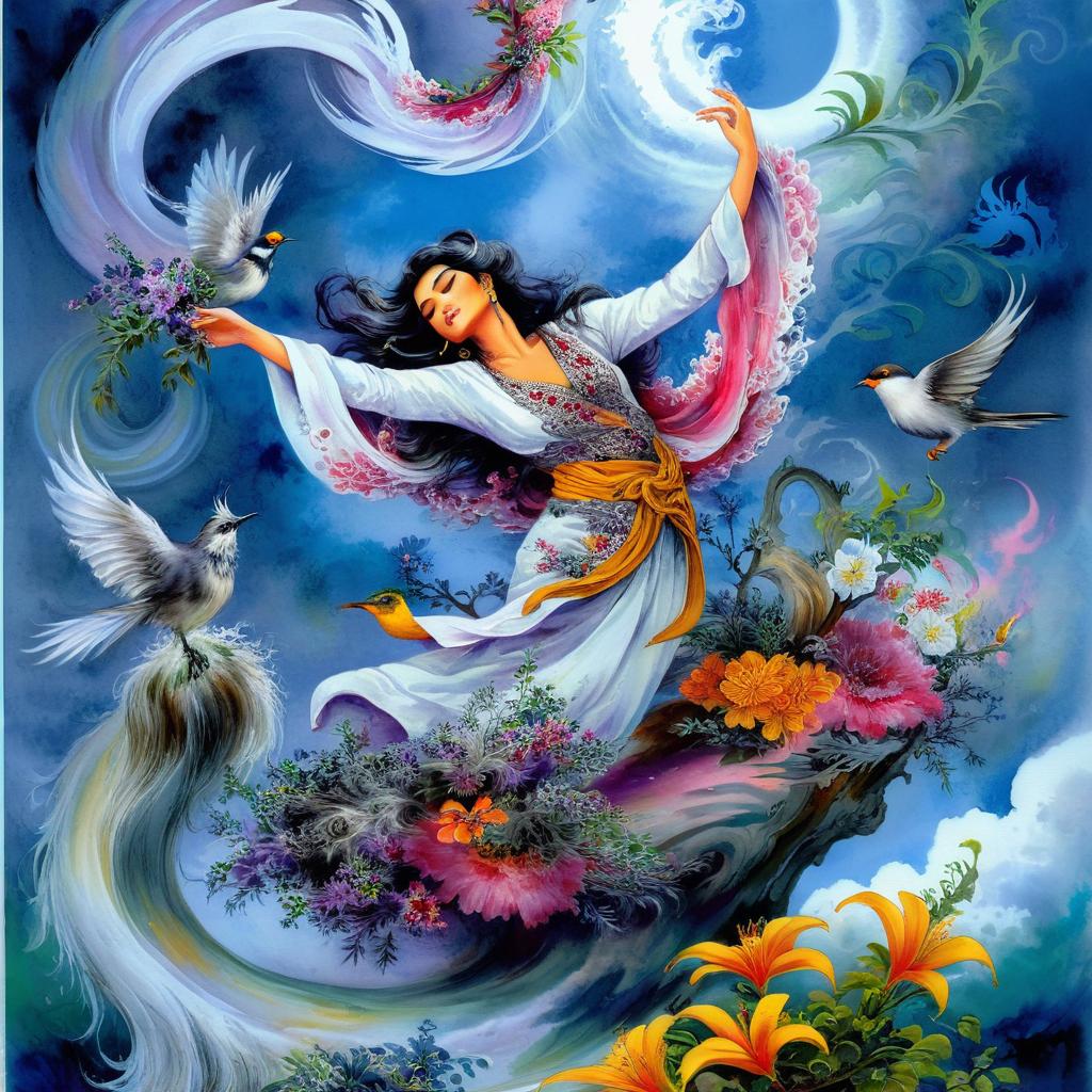 Fairy in a Vibrant Garden: A Mystical Encounter