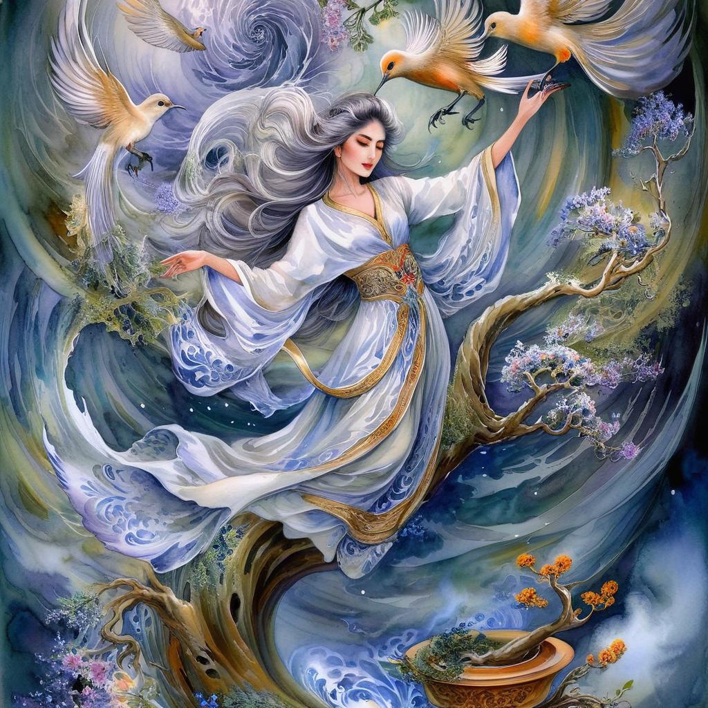 Ethereal Mermaid with Fairy Wings: A Mythical Underwater Realm