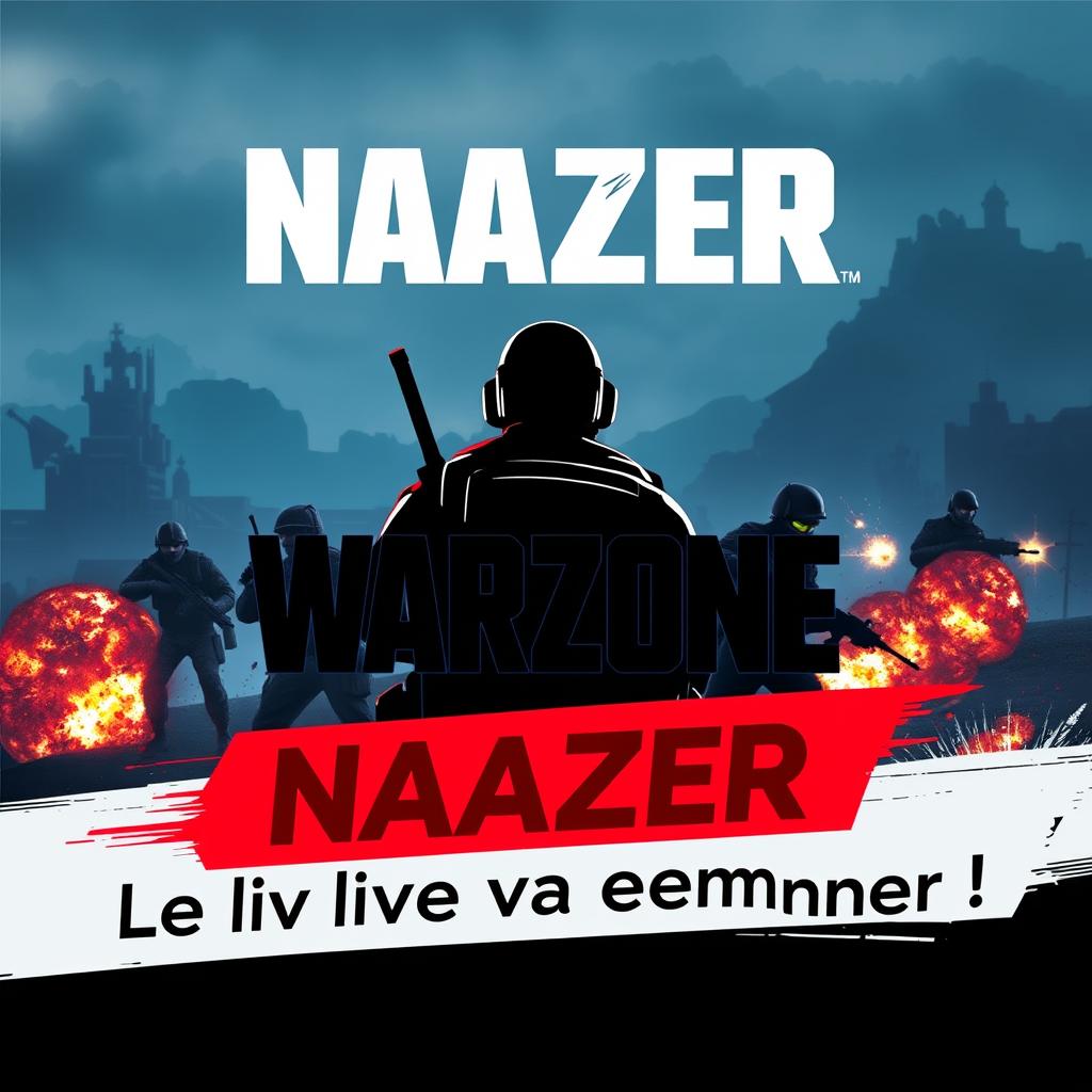 Une image d'attente immersive pour le début d'un live streaming de jeux Call of Duty Warzone