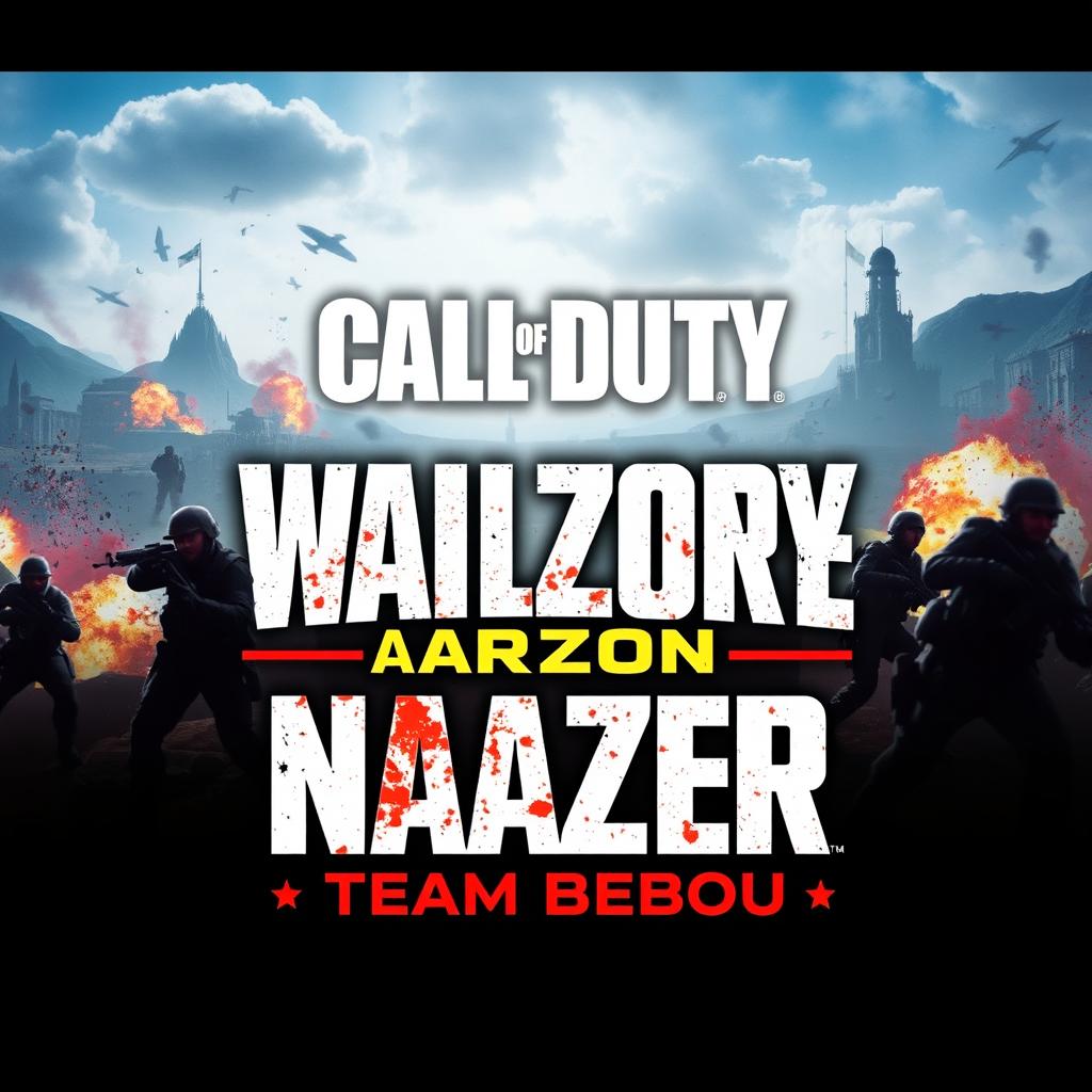 Une image d'attente captivante pour le lancement d'un live streaming gaming sur Call of Duty Warzone