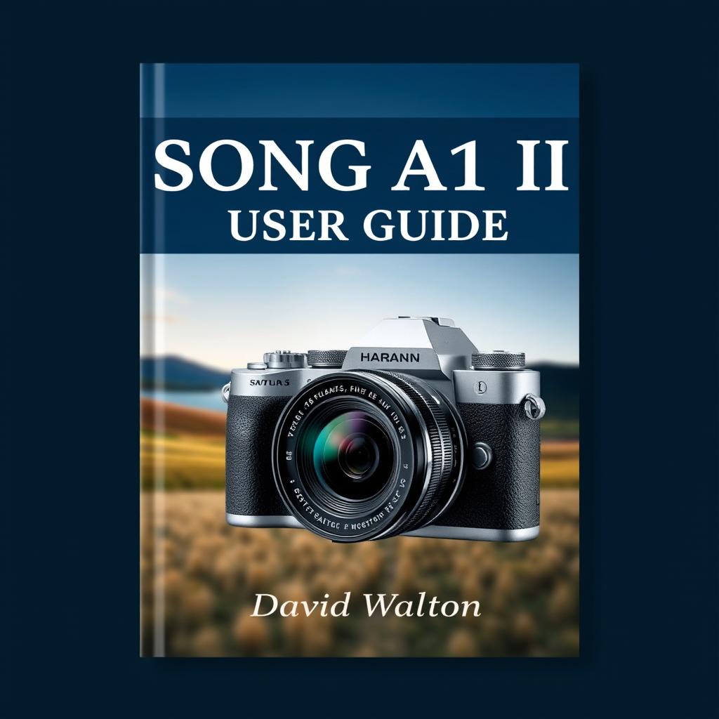 A captivating cover design for a photography user guide titled 'SONG A1 II USER GUIDE' by David Walton