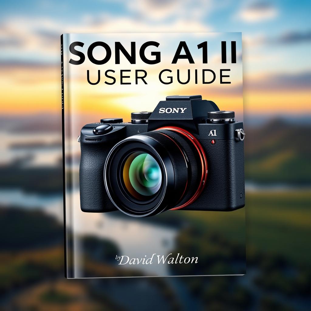 An artistic and professional cover design for the photography user guide titled 'SONG A1 II USER GUIDE' by David Walton