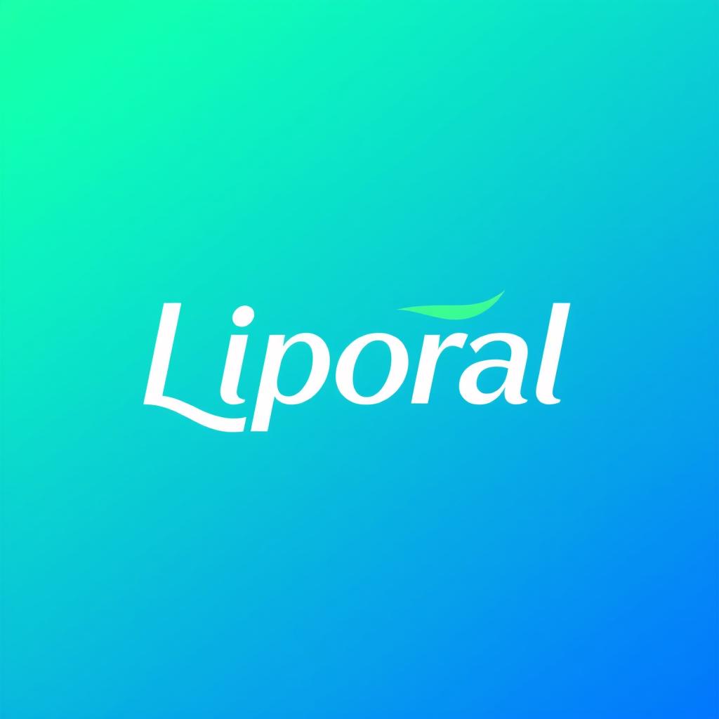 A sleek and modern logo design for 'Liporal', featuring stylized letters with a smooth and clean aesthetic
