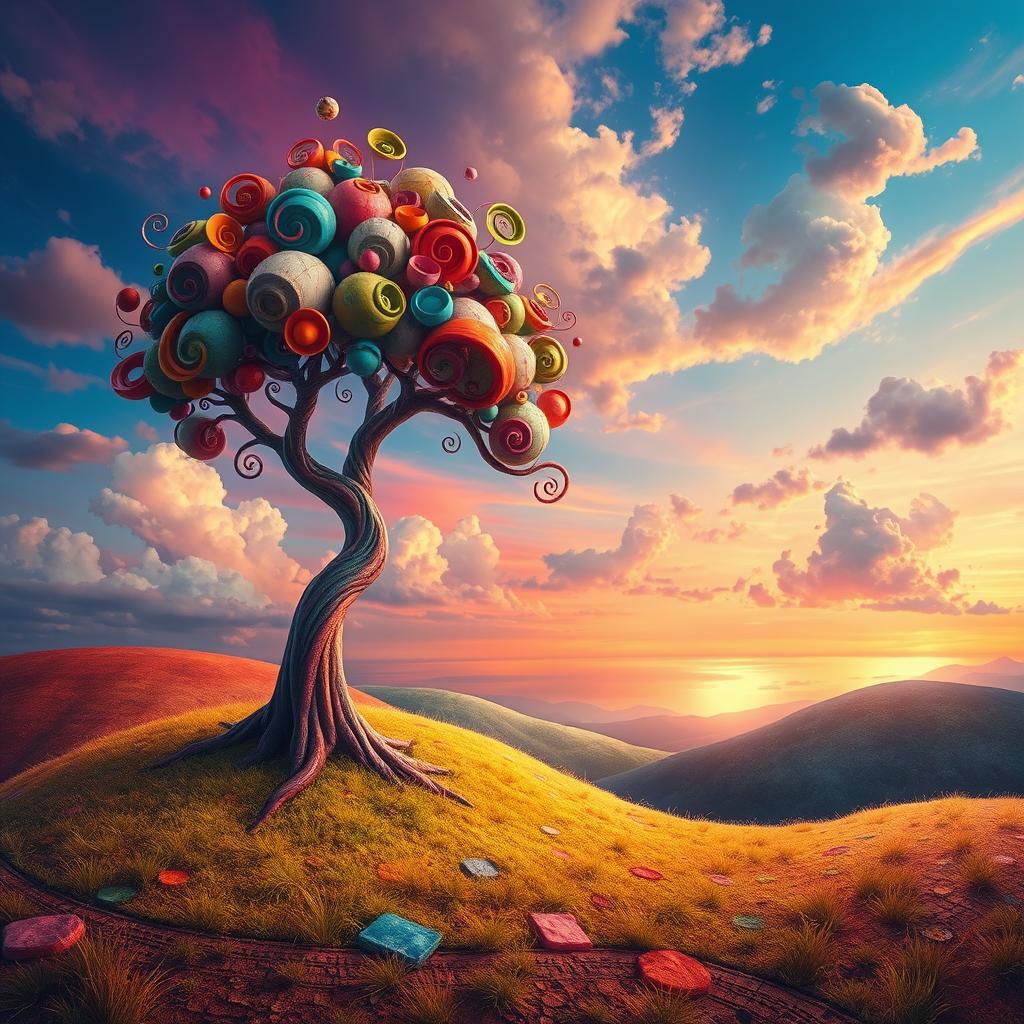 A stunning digital artwork that combines various popular art styles into one cohesive piece