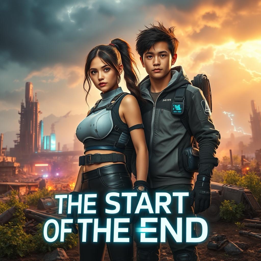 A brave teenager and her brother united in their mission to save the world in a visually stunning post-apocalyptic and futuristic setting
