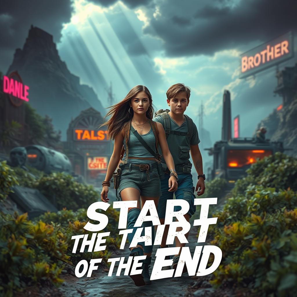 An American teenager and her brother, determined to save the world, traverse a stunning post-apocalyptic and futuristic landscape