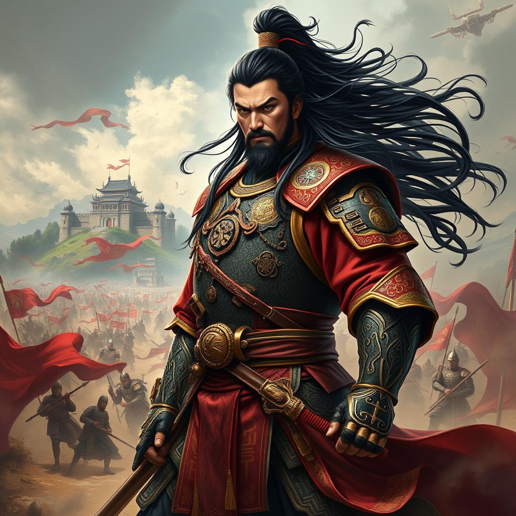 A dramatic and powerful portrayal of Trieu Tu Long, a legendary warrior from the Three Kingdoms period