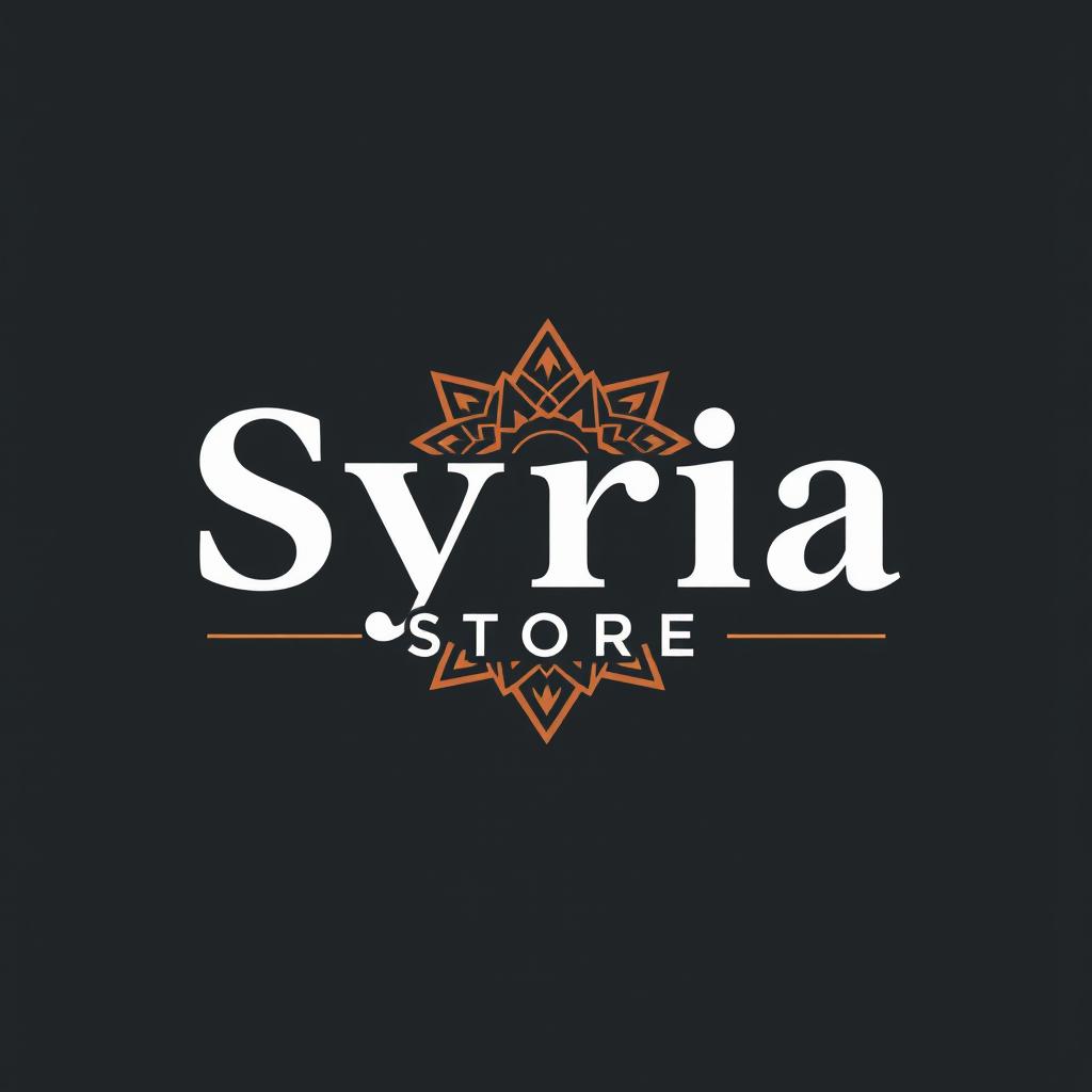 A distinctive logo design for 'Syria Store' that stands out with its unique characteristics