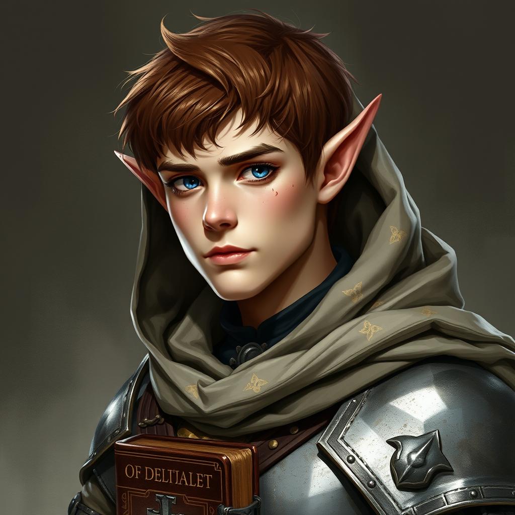 A young half-elf man of medium height (1