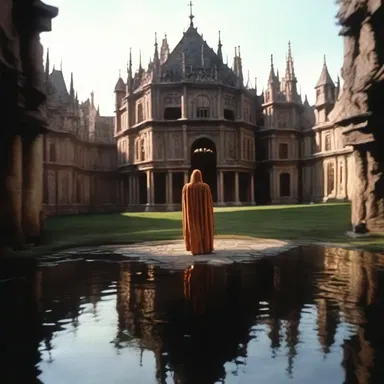 The anamorphic lens created a magical, distorted perspective in the fantasy film.