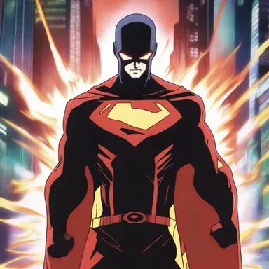 In the anime series, the protagonist undergoes an anamorphic transformation, changing from a regular human into a powerful superhero.