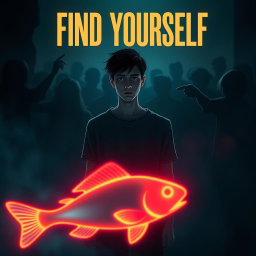 A visual representation of the song 'Find Yourself', capturing themes of self-discovery and inner conflict