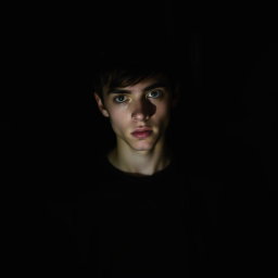 A moody portrait representing the themes of self-discovery and inner turmoil reflected in lyrics