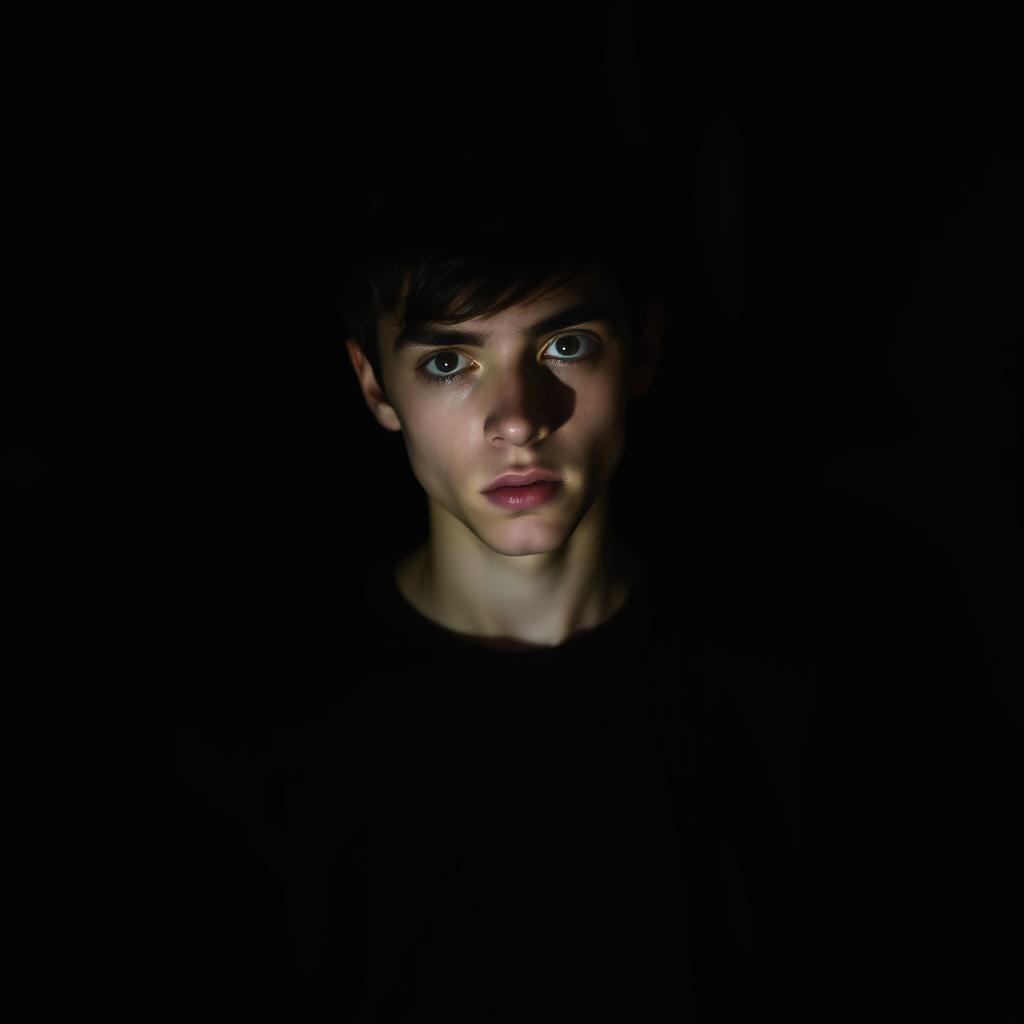 A moody portrait representing the themes of self-discovery and inner turmoil reflected in lyrics
