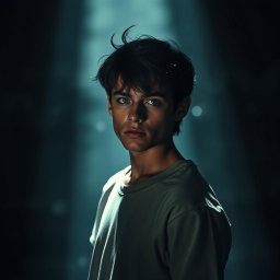 A moody portrait representing the themes of self-discovery and inner turmoil reflected in lyrics