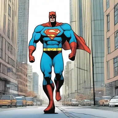 The comic book series features an anamorphic superhero who can change their shape and size at will.