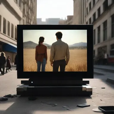 The movie used anamorphic lens technology to create a wider aspect ratio and enhance the viewing experience.