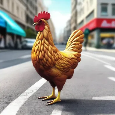 Why did the anamorphic chicken cross the road? To evolve into an even more fabulous creature on the other side!