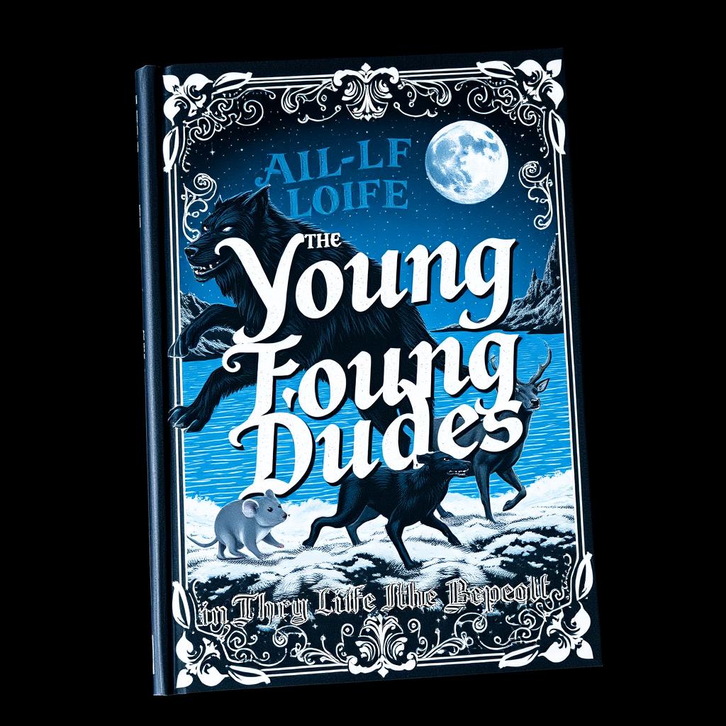 An eye-catching book cover for 'All the Young Dudes 1', designed to portray an adventurous night scene