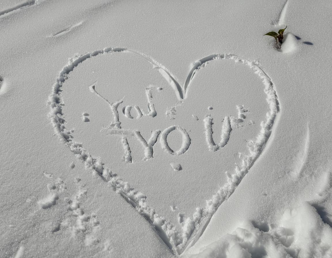 Winter Whispers: A Heart in the Snow